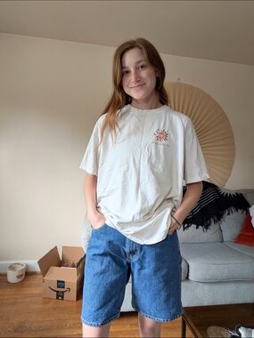 1990s Embroidered Woodstock T-Shirt